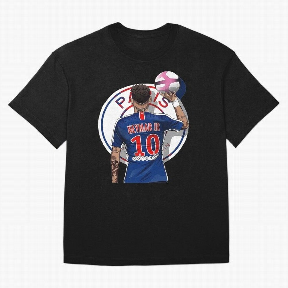 Art Neymar Illustration Classic T-Shirt Support FIFA World Cup 2026 USA Canada Mexico Spirit, Featuring Brazil, CR7 and Messi, Global Supporter Spirit, Legendary Goals, National Colors and Tournament Celebration; Created for Match Day Parties,