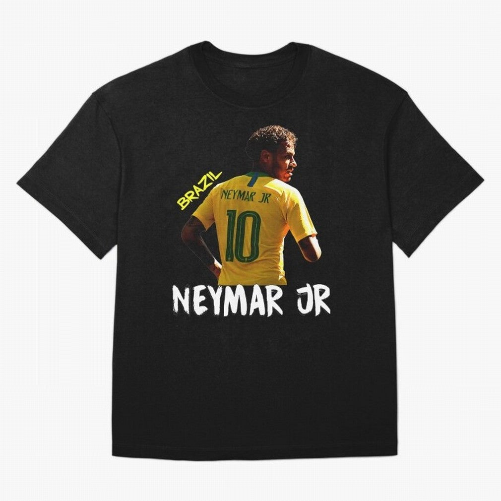 Brazil Neymar Selecao Oversized T-Shirt Mark Match Day Hype around FIFA World Cup 2026 Group Stage, Haaland, Argentina and Brazil, Vintage Soccer Flavor, Modern Football Stars, National Flags and Final Night Emotion; Made for Die Hard Supporters,