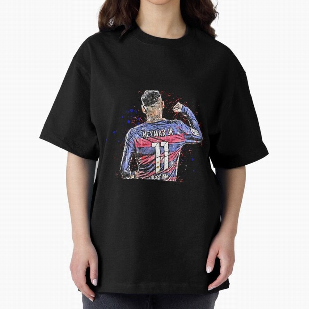 Neymar Oversized T-Shirt Bring International Match Energy to FIFA World Cup 2026 for Fans of Neymar, Haaland and Cristiano Ronaldo and France, Bringing Match Day Excitement, Supporter Culture, Golden Goals and Global Football Passion; Great for