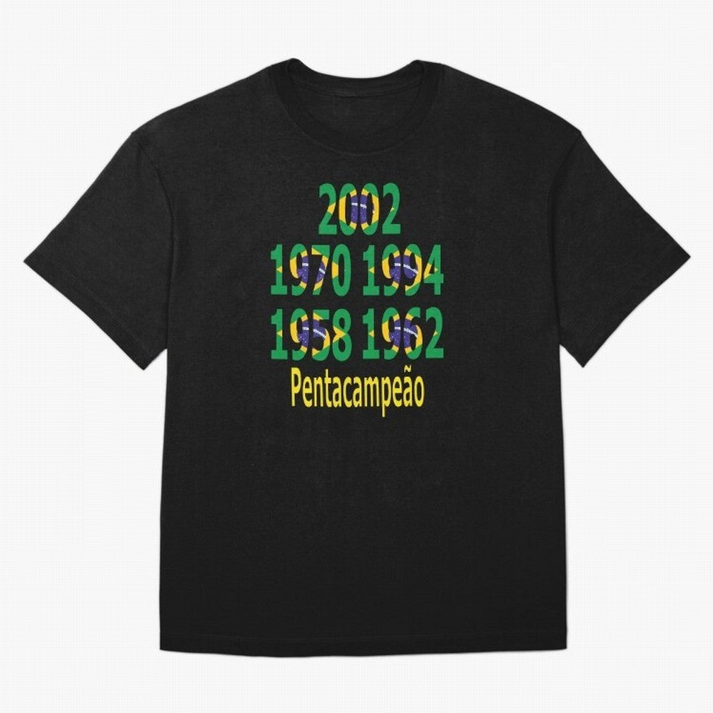 Brazil Five Stars - Champion Heritage Essential T-Shirt Represent the FIFA World Cup 2026 Group Stage Journey through Messi, Neymar and Mbappe Highlights, Spain and Netherlands Pride, Worldwide Fan Energy, Dramatic Goals, Stadium Lights and