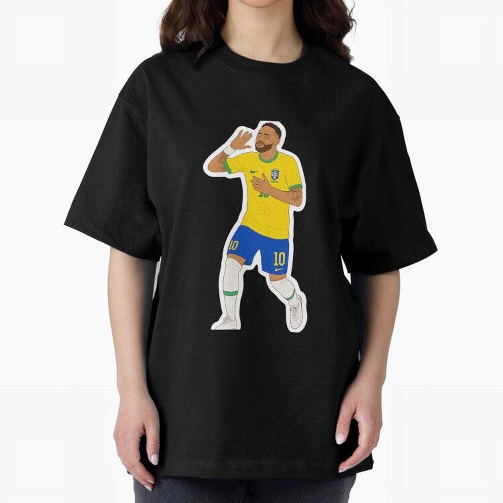 Neymar Jr Oversized T-Shirt Step into FIFA World Cup 2026 USA Canada Mexico for Fans of Messi, Neymar and Mbappe and Netherlands, Bringing Classic Soccer Heritage, Championship Pressure, Fan Loyalty and International Pride; Ideal for Football Dads,