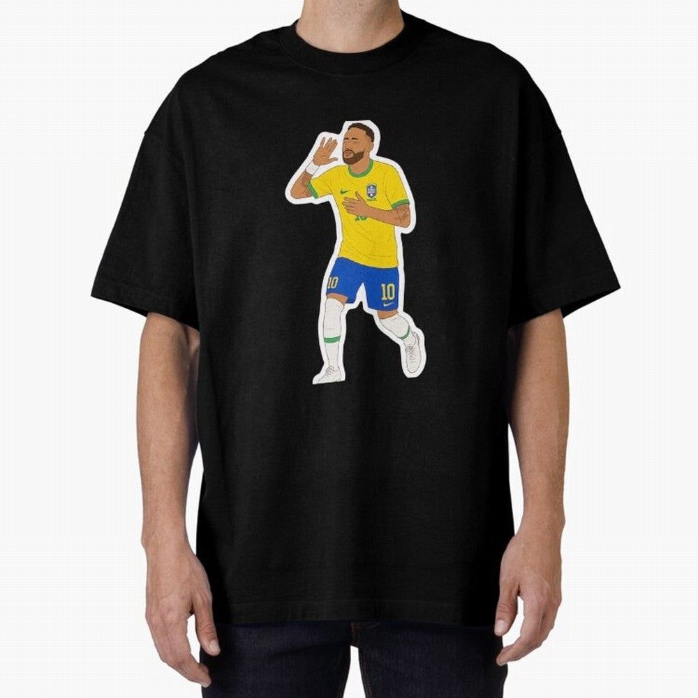 Neymar Jr Oversized T-Shirt Step into FIFA World Cup 2026 USA Canada Mexico for Fans of Messi, Neymar and Mbappe and Netherlands, Bringing Classic Soccer Heritage, Championship Pressure, Fan Loyalty and International Pride; Ideal for Football Dads,