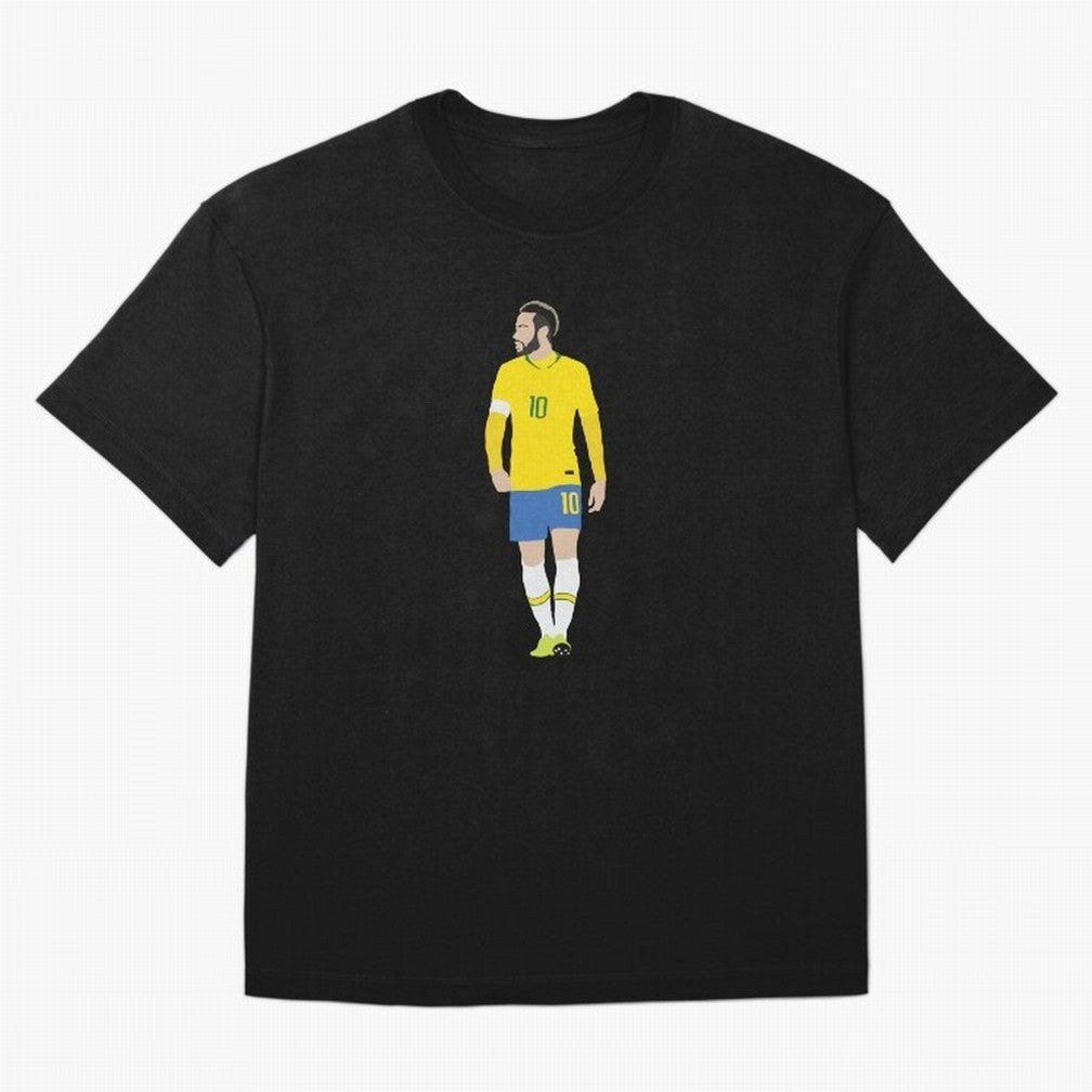 neymar brazil Oversized T-Shirt Join FIFA World Cup 2026 USA Canada Mexico for Fans of Haaland and Mbappe and Argentina, Bringing Sports Nostalgia, International Competition, Famous Players and Unforgettable Victories; Ideal for Fans Who Follow