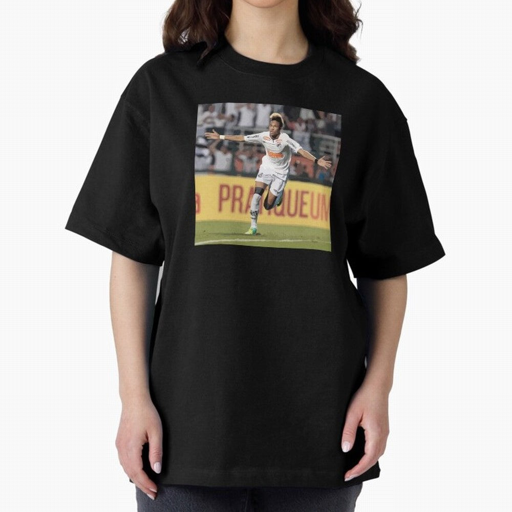 Neymar of Santos celebrating Classic T-Shirt Celebrate the Stars of FIFA World Cup 2026 USA Canada Mexico Spirit, Made for Portugal, Spain and Germany, Neymar, Stadium Memories, Football Loyalty, International Chants and Championship Tradition;