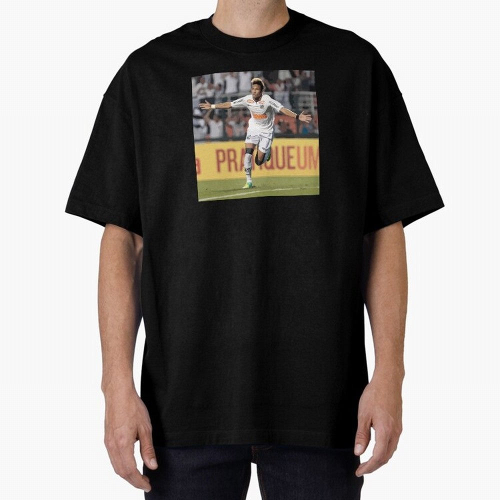 Neymar of Santos celebrating Classic T-Shirt Celebrate the Stars of FIFA World Cup 2026 USA Canada Mexico Spirit, Made for Portugal, Spain and Germany, Neymar, Stadium Memories, Football Loyalty, International Chants and Championship Tradition;