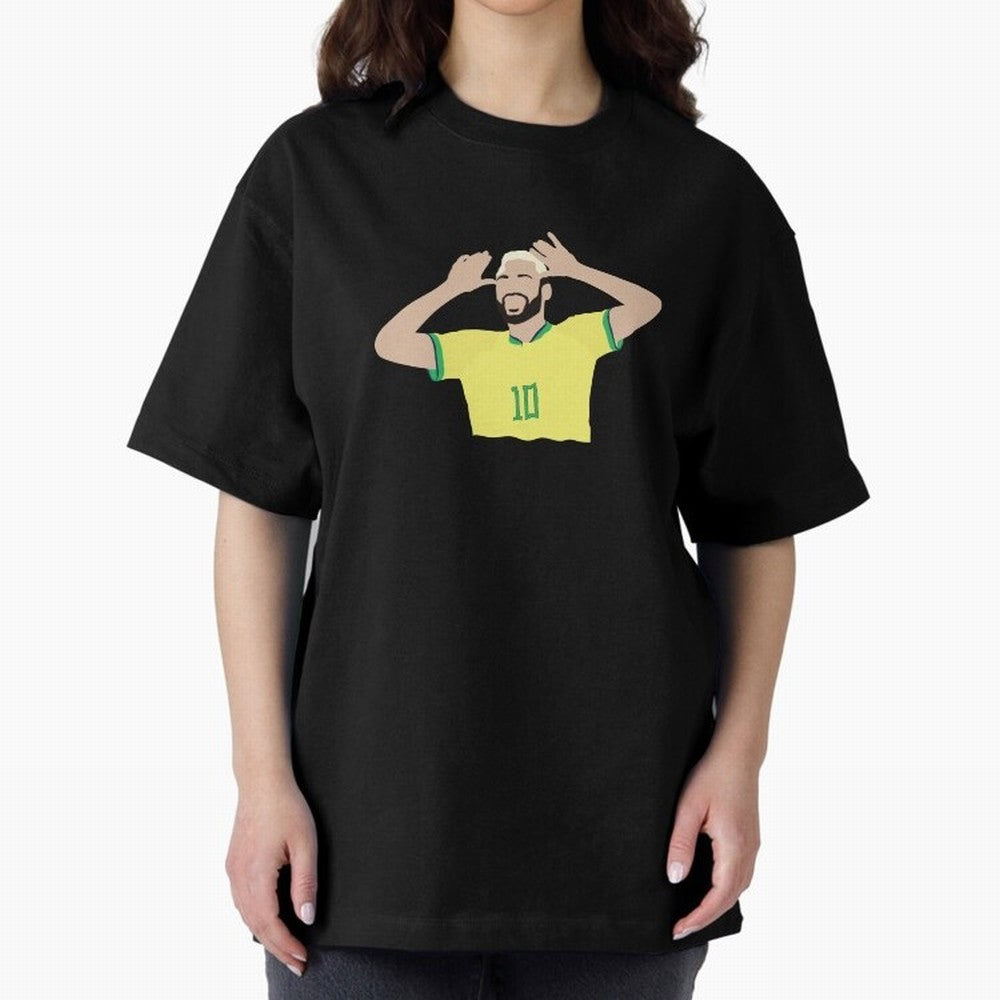 neymar cute vector Oversized T-Shirt Show Your Love for Match Day Hype around FIFA World Cup 2026 Group Stage, Haaland, Brazil, Portugal and Argentina, Championship Spirit, Famous Goals, Roaring Crowds and International Football Unity; Perfect for