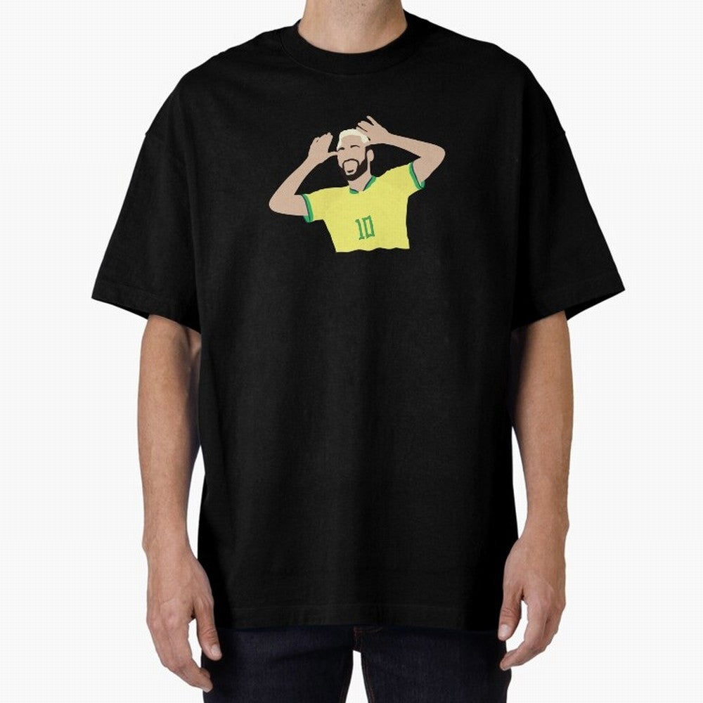 neymar cute vector Oversized T-Shirt Show Your Love for Match Day Hype around FIFA World Cup 2026 Group Stage, Haaland, Brazil, Portugal and Argentina, Championship Spirit, Famous Goals, Roaring Crowds and International Football Unity; Perfect for