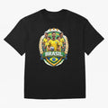 Brazil Football National Team Pride- Brazil Soccer Graphics Classic T-Shirt Follow the Final Road of FIFA World Cup 2026 for Fans of Cristiano Ronaldo, Haaland and CR7 and France, Bringing Match Day Excitement, Supporter Culture, Golden Goals and