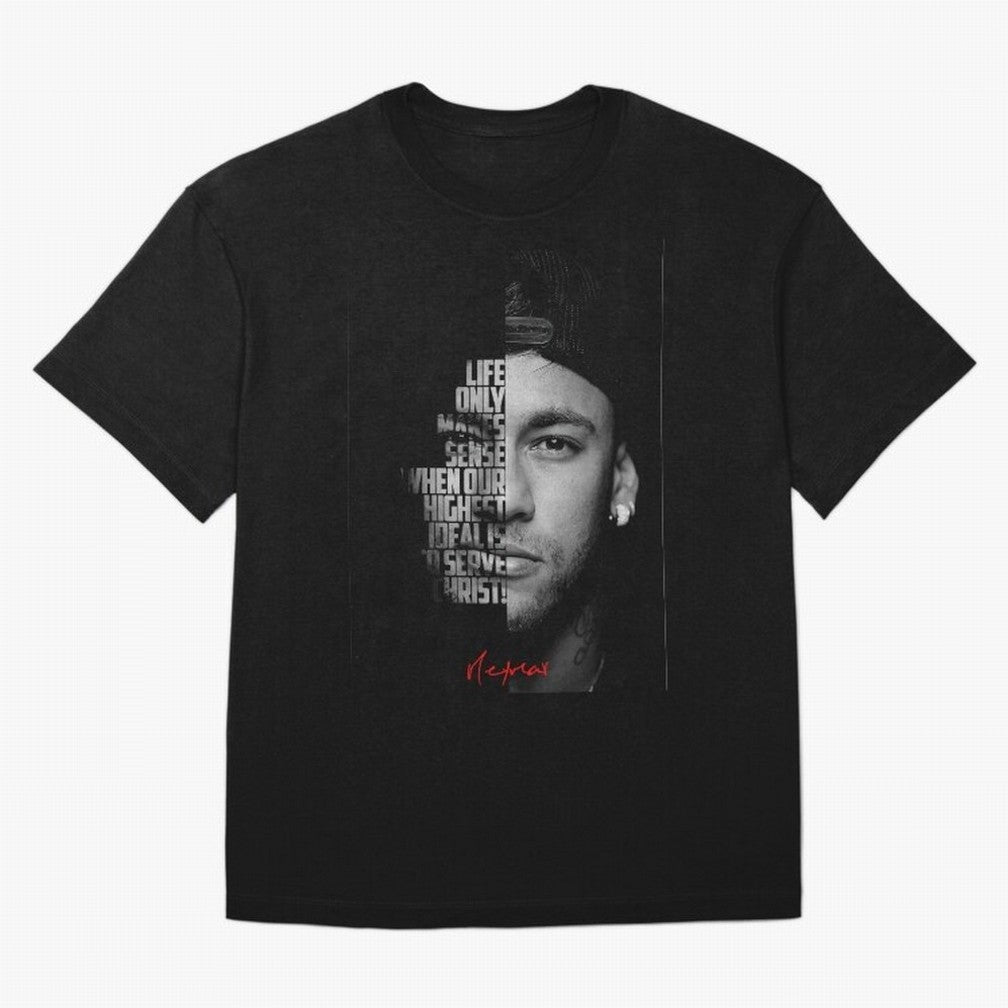 Black and white Neymar Jr quote. Classic T-Shirt Show Love for Legendary Goals in Match Day Hype around FIFA World Cup 2026 USA Canada Mexico, Messi, Argentina and Brazil, Classic Soccer Heritage, Championship Pressure, Fan Loyalty and