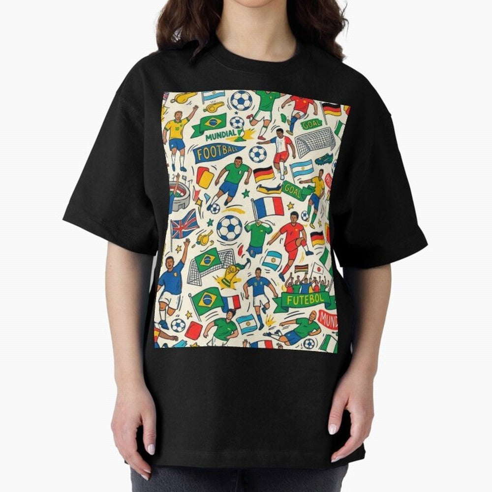 World Cup 2026: Global Football Fever Oversized T-Shirt Spotlight Match Day Hype around FIFA World Cup 2026, Haaland, Germany, Match Day Excitement, Supporter Culture, Golden Goals and Global Football Passion; Perfect for People Who Love Argentina,