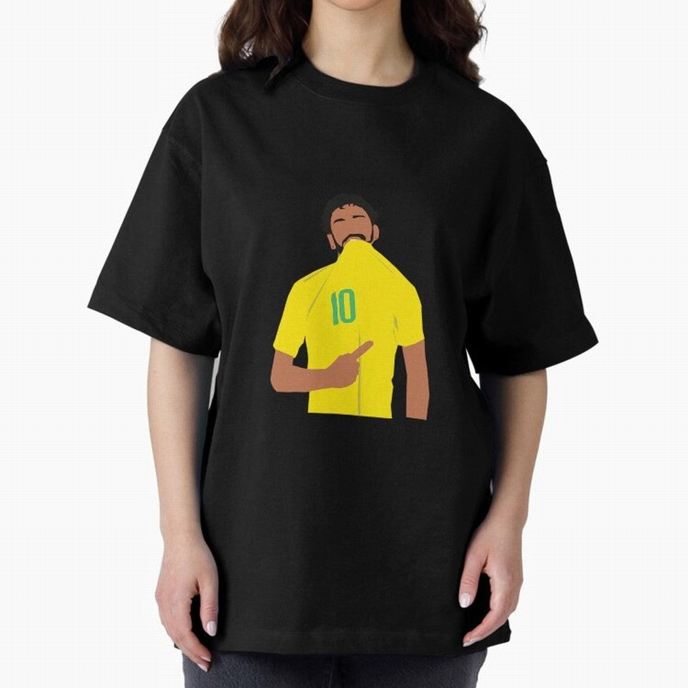 Neymar Jr Oversized T-Shirt Represent FIFA World Cup 2026 Group Stage Celebrating CR7, France and Portugal Energy, Soccer Culture, Superstar Moments, National Team Dreams and Competitive Fire; Great for Watch Parties, Sports Bars, Family Nights,
