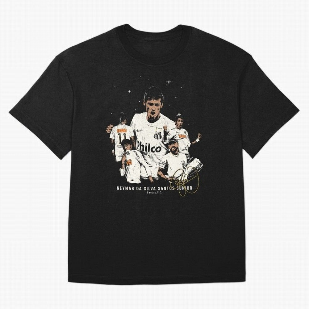 Neymar Illustration Classic T-Shirt Bring Home FIFA World Cup 2026 Group Stage for Fans of Haaland and Argentina and Brazil, Bringing Sports Nostalgia, International Competition, Famous Players and Unforgettable Victories; Created for Match Day