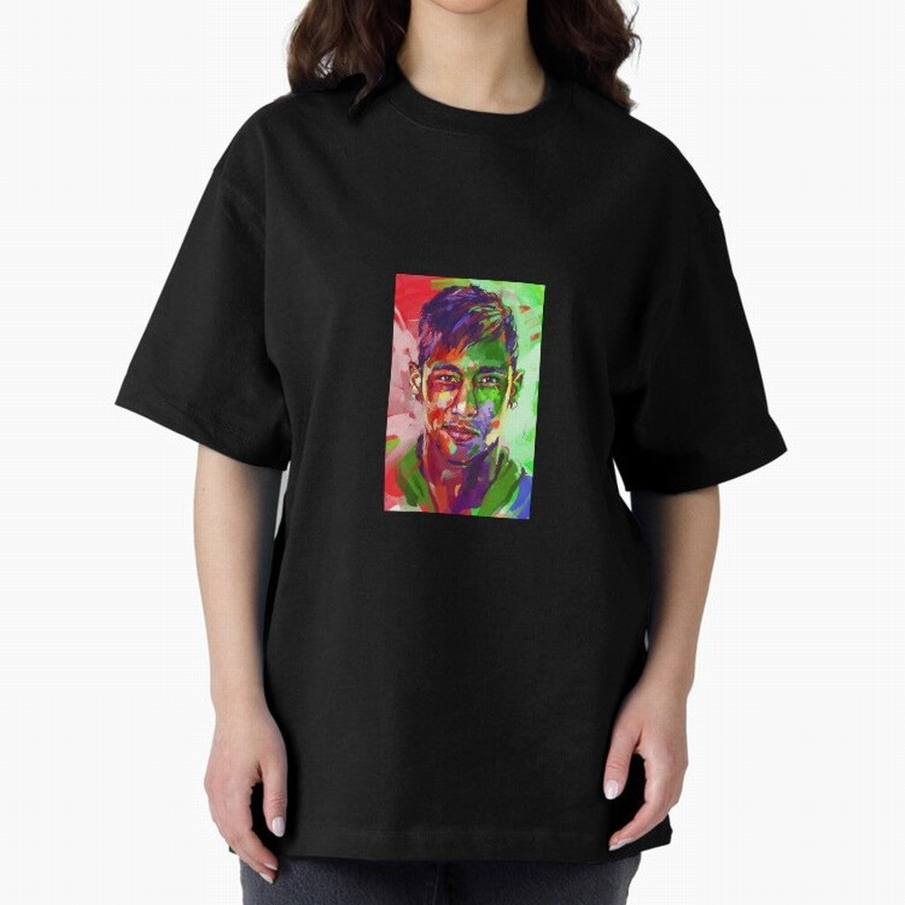Neymar JR Oversized T-Shirt Upgrade FIFA World Cup 2026 USA Canada Mexico for Fans of Messi, Neymar and Mbappe and Argentina, Bringing Championship Spirit, Famous Goals, Roaring Crowds and International Football Unity; Perfect for People Who Love