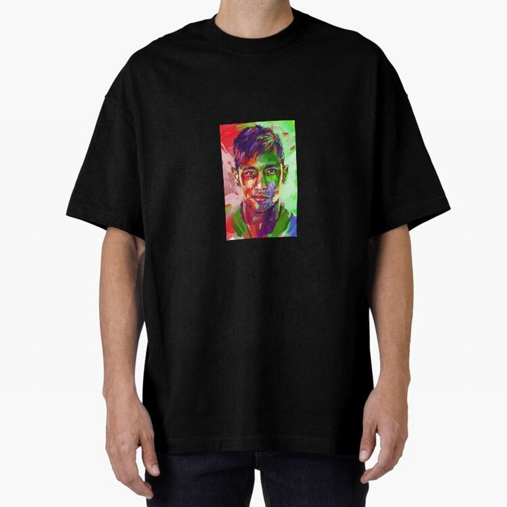 Neymar JR Oversized T-Shirt Upgrade FIFA World Cup 2026 USA Canada Mexico for Fans of Messi, Neymar and Mbappe and Argentina, Bringing Championship Spirit, Famous Goals, Roaring Crowds and International Football Unity; Perfect for People Who Love