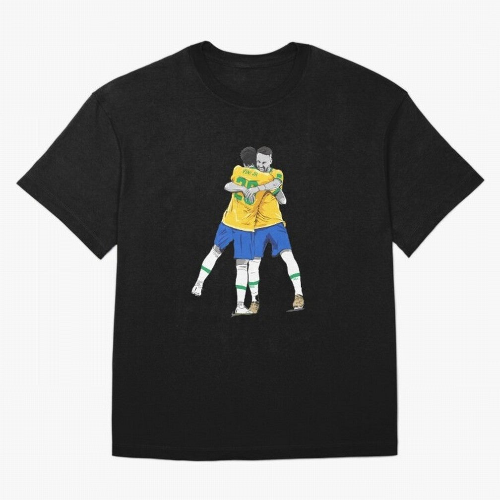 BRAZIL Neymar Jr and Vini Jr World Cup Celebration Oversized T-Shirt Turn Football Passion into Match Day Hype around FIFA World Cup 2026, Messi and Cristiano Ronaldo, Brazil, Portugal and Argentina, Worldwide Fan Energy, Dramatic Goals, Stadium