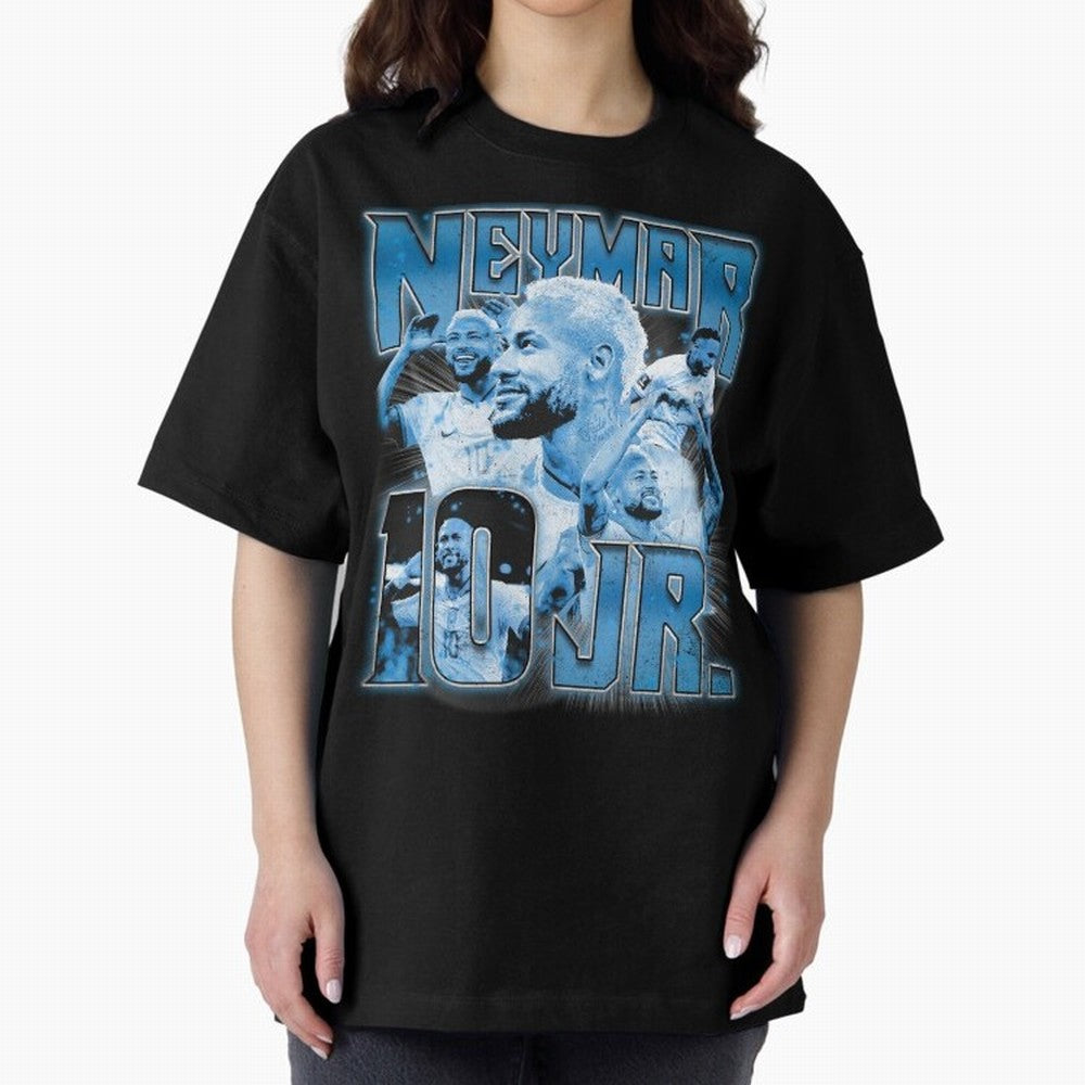 Neymar Jr. Bootleg Classic T-Shirt Celebrate Fan Culture around Global Football Passion for FIFA World Cup 2026 USA Canada Mexico, Made for Neymar, Haaland and Cristiano Ronaldo, France and Portugal, Match Day Excitement, Supporter Culture, Golden