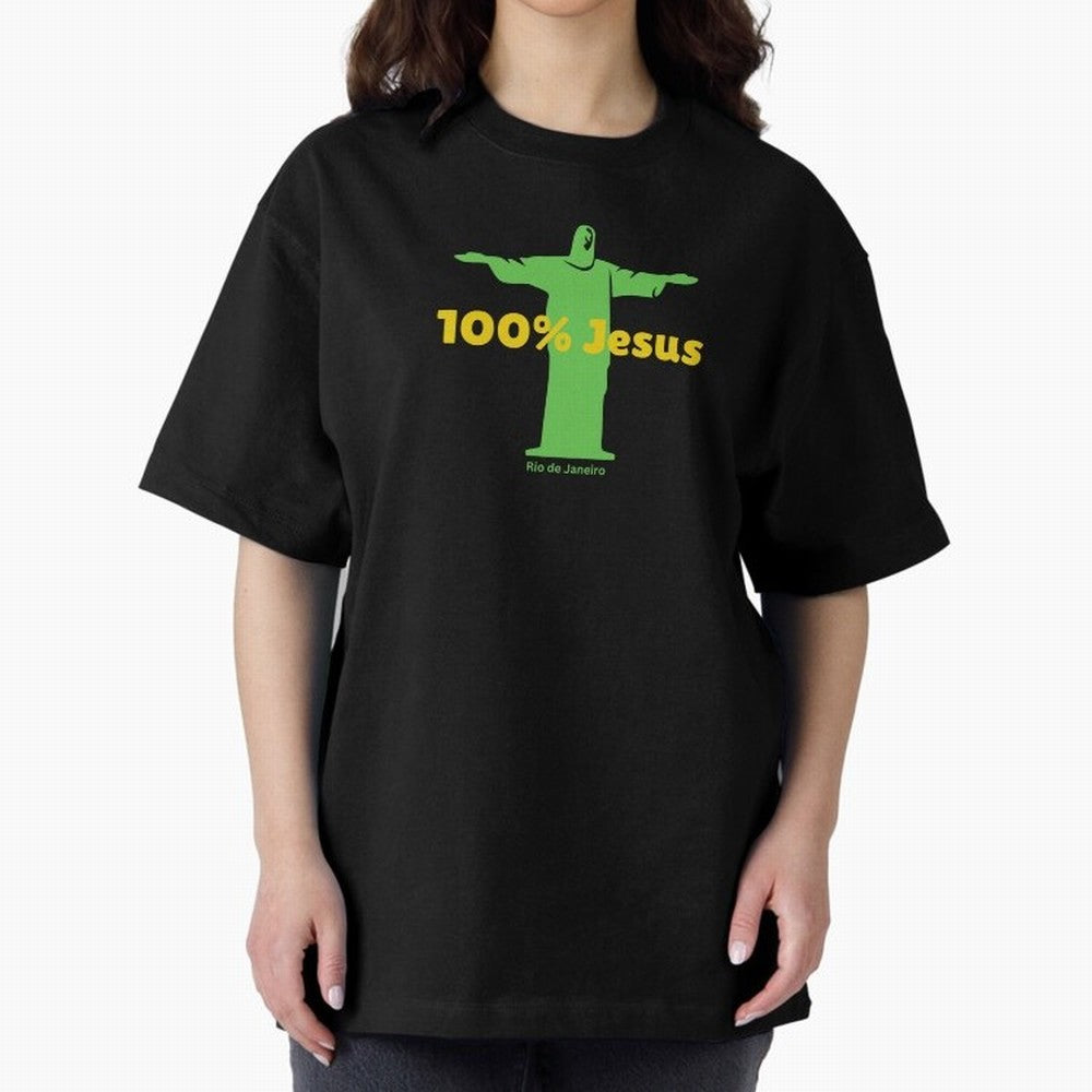 100% Jesus Christ the Redeemer Christian Brazilian Classic T-Shirt Celebrate the Road through FIFA World Cup 2026 Group Stage for Fans of CR7 and Messi and France and Portugal, Bringing Vintage Soccer Flavor, Modern Football Stars, National Flags