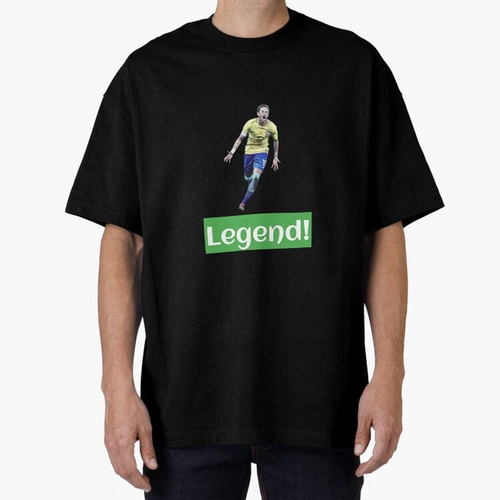 neymar art - neymar illustration T Shirt Oversized T-Shirt Carry National Pride through the FIFA World Cup 2026 Journey through Cristiano Ronaldo Highlights, Brazil, Portugal and Argentina Pride, Goal Celebration Energy, Supporter Heritage,