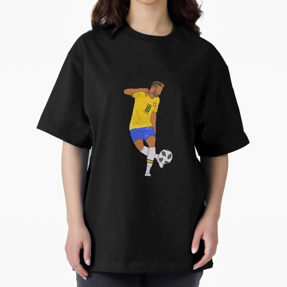 Neymar Jr. Classic T-Shirt Celebrate Soccer Greatness during Global Football Passion for FIFA World Cup 2026 USA Canada Mexico, Inspired by Cristiano Ronaldo, Spain and Netherlands, Sports Nostalgia, International Competition, Famous Players and