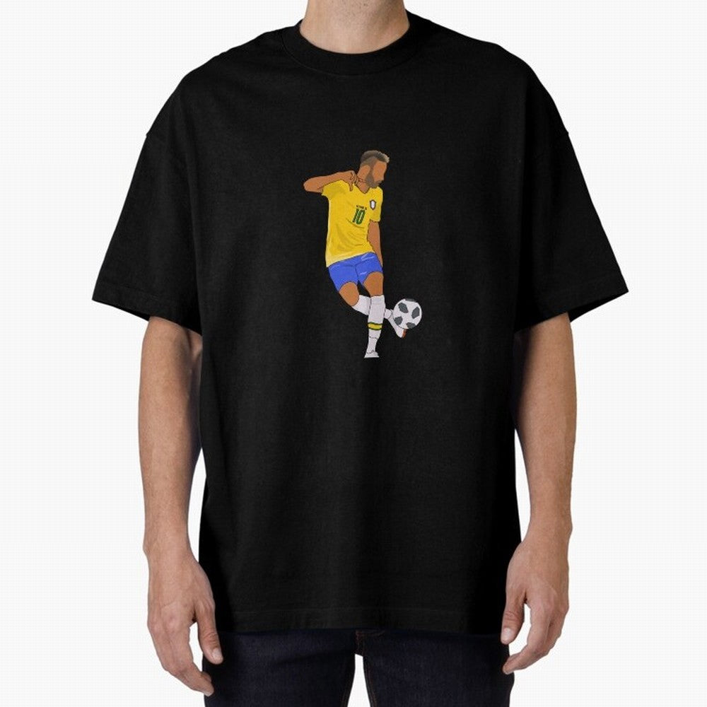 Neymar Jr. Classic T-Shirt Celebrate Soccer Greatness during Global Football Passion for FIFA World Cup 2026 USA Canada Mexico, Inspired by Cristiano Ronaldo, Spain and Netherlands, Sports Nostalgia, International Competition, Famous Players and