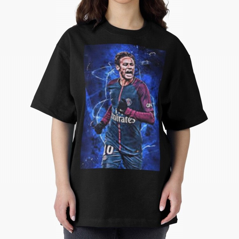neymar jr art Oversized T-Shirt Represent the Passion of the FIFA World Cup 2026 USA Canada Mexico Journey through Neymar, Haaland and Cristiano Ronaldo Highlights, Germany Pride, Sports Nostalgia, International Competition, Famous Players and