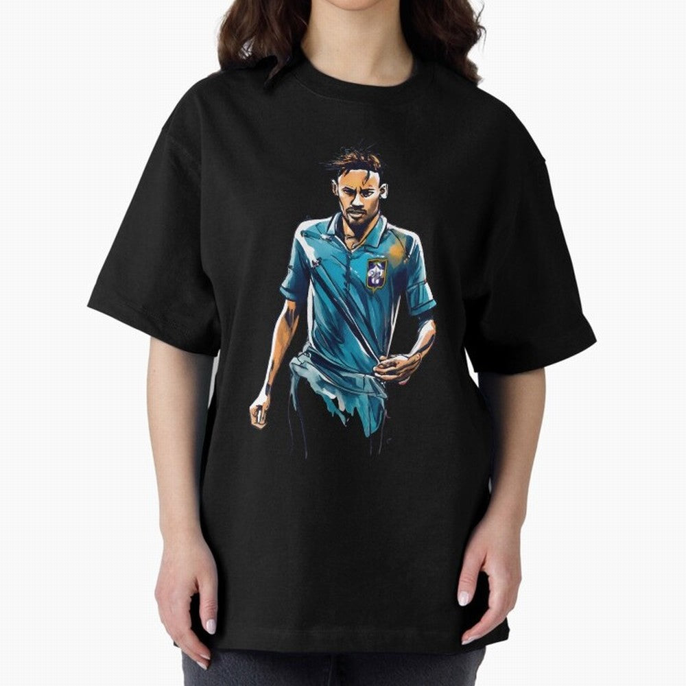 Neymar Jr watercolor drawing Classic T-Shirt Show Match Day Excitement for FIFA World Cup 2026 Inspired by Neymar, Brazil, Portugal and Argentina Energy, Worldwide Fan Energy, Dramatic Goals, Stadium Lights and Championship Celebrations; Great for