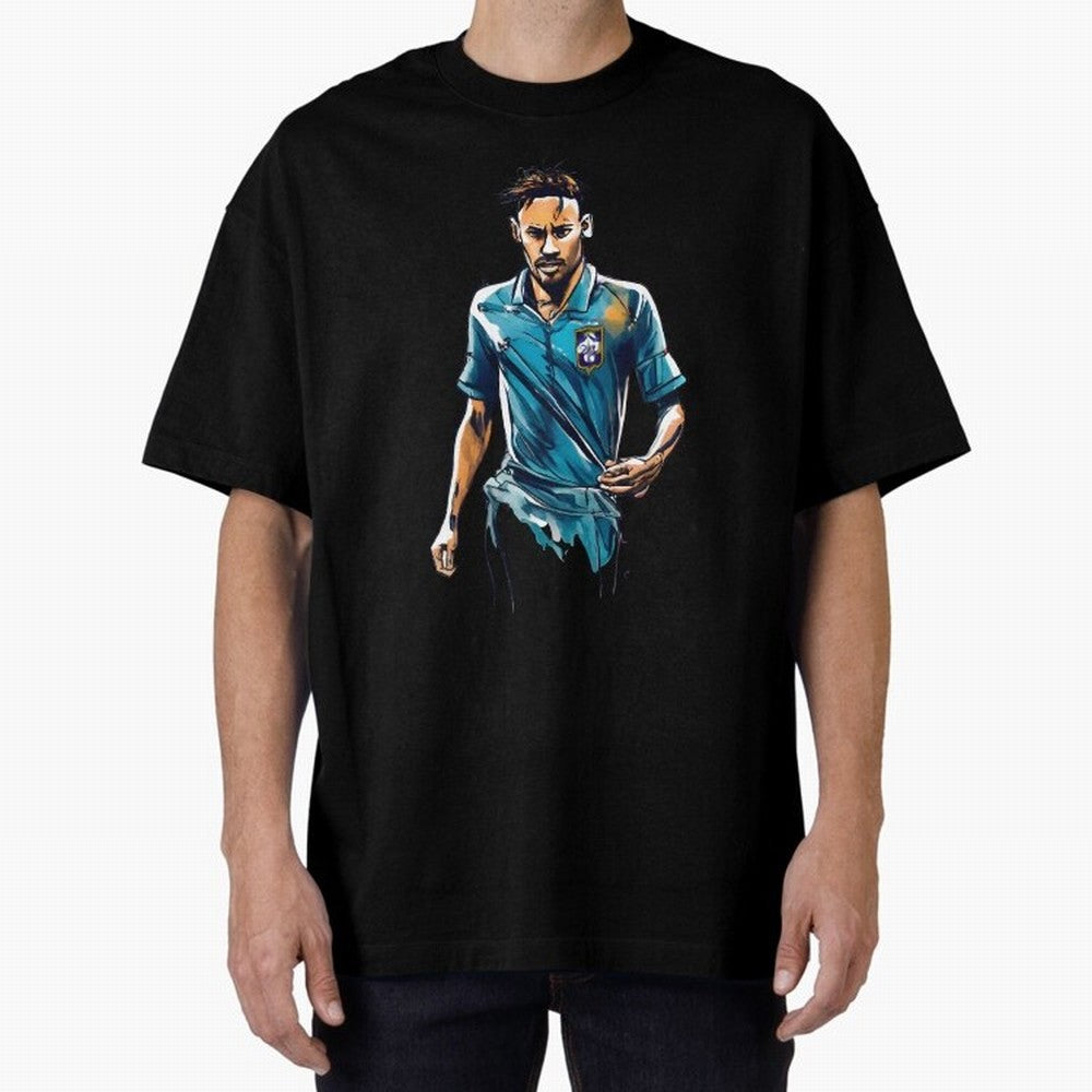 Neymar Jr watercolor drawing Classic T-Shirt Show Match Day Excitement for FIFA World Cup 2026 Inspired by Neymar, Brazil, Portugal and Argentina Energy, Worldwide Fan Energy, Dramatic Goals, Stadium Lights and Championship Celebrations; Great for