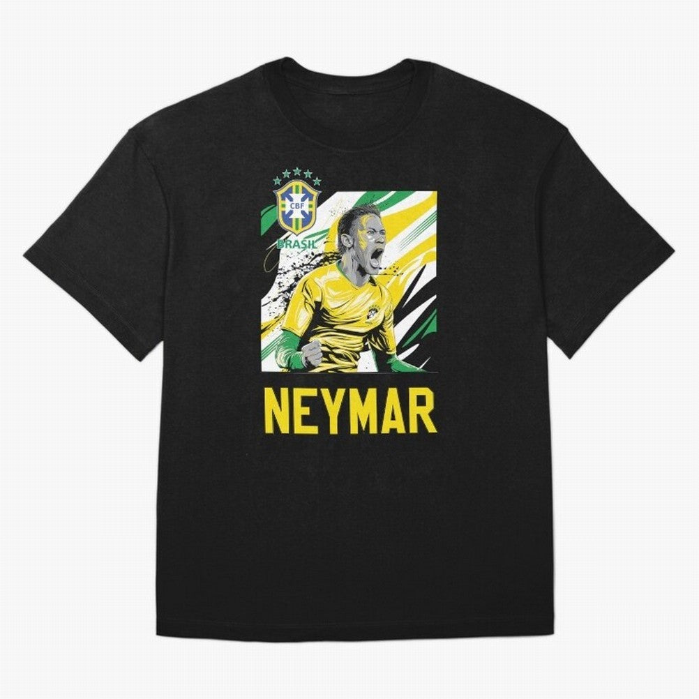 Neymar Jr Essential T-Shirt Follow the Final Road of Global Football Passion for FIFA World Cup 2026 Group Stage, Capturing CR7, Brazil, Portugal and Argentina, Football History, Final Match Energy, Crowd Noise and Once in a Lifetime Moments; Ideal
