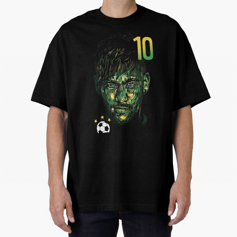 Neymar Jr. Oversized T-Shirt Feel Match Day Hype around FIFA World Cup 2026 USA Canada Mexico, Haaland and Mbappe, Spain, Match Day Excitement, Supporter Culture, Golden Goals and Global Football Passion; Perfect for People Who Love Argentina,