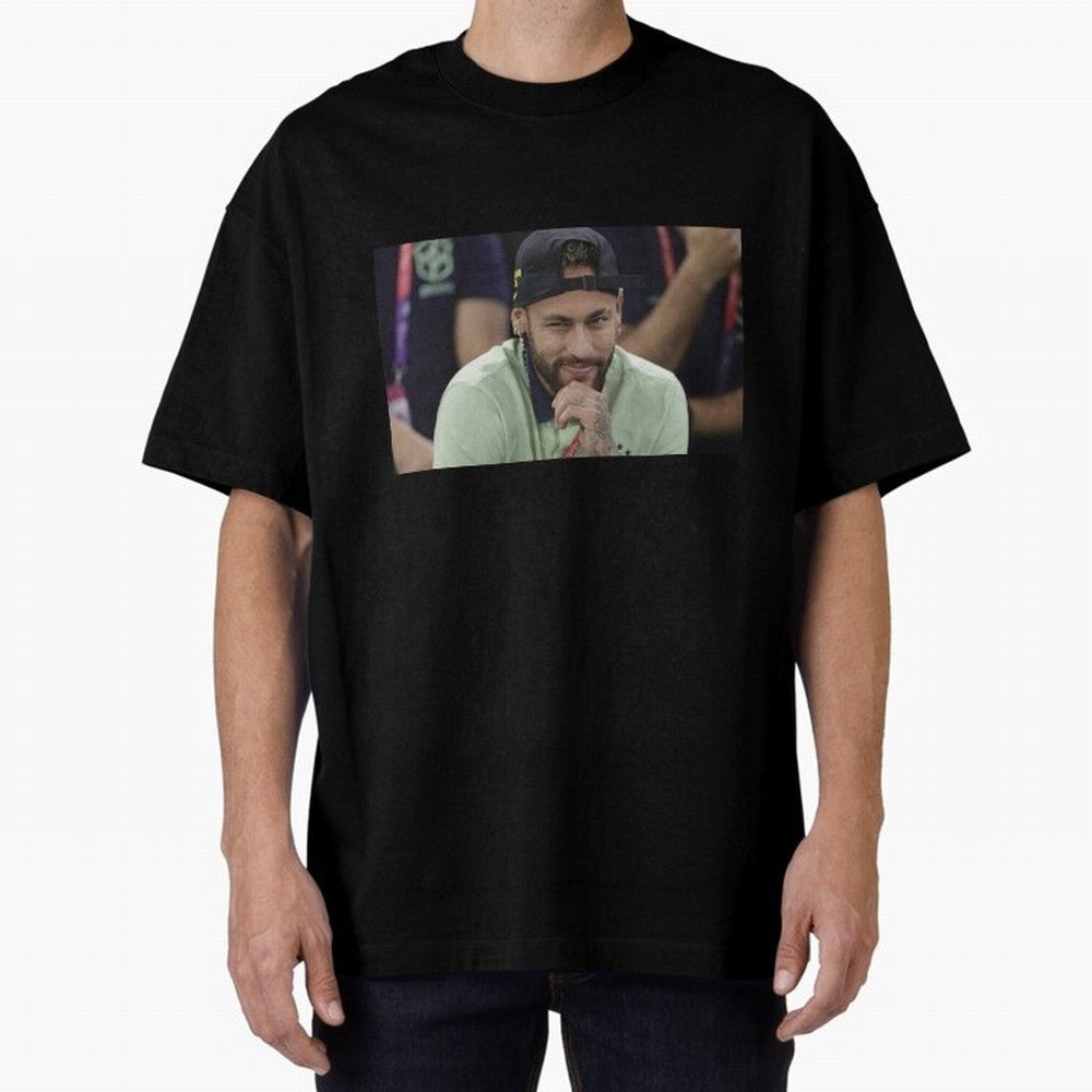 Neymar Jr Oversized T-Shirt Step into the FIFA World Cup 2026 Group Stage Journey through CR7 Highlights, England Pride, Championship Spirit, Famous Goals, Roaring Crowds and International Football Unity; Ideal for Fans Who Follow Messi, Cristiano