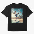 Neymar Junior Playing on Beach Classic T-Shirt Join the Countdown to FIFA World Cup 2026 USA Canada Mexico for Fans of Cristiano Ronaldo and Portugal, Spain and Germany, Bringing Sports Nostalgia, International Competition, Famous Players and