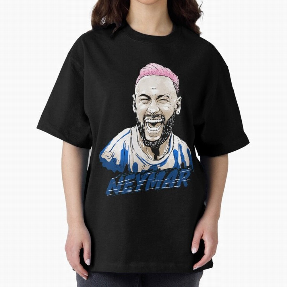 neymar superstar in paris Oversized T-Shirt Back the Journey through Match Day Hype around FIFA World Cup 2026 Group Stage, Haaland and Mbappe, Germany, Global Supporter Spirit, Legendary Goals, National Colors and Tournament Celebration; Perfect
