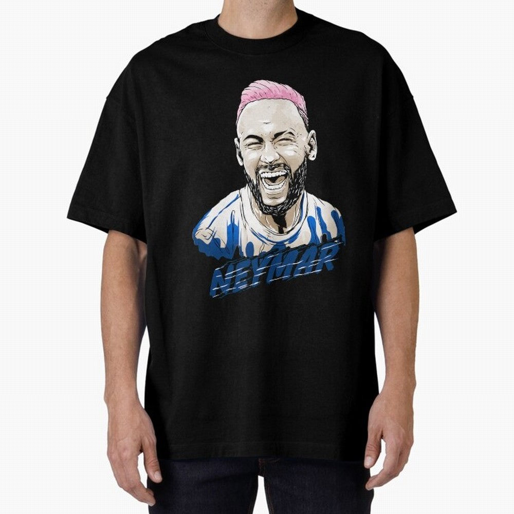 neymar superstar in paris Oversized T-Shirt Back the Journey through Match Day Hype around FIFA World Cup 2026 Group Stage, Haaland and Mbappe, Germany, Global Supporter Spirit, Legendary Goals, National Colors and Tournament Celebration; Perfect