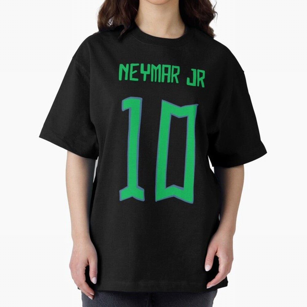 Neymar Jr #10 (Brazil) Oversized T-Shirt Bring Retro Soccer Energy to FIFA World Cup 2026 Spirit, Highlighting Argentina, Messi, Champion Mindset, Group Stage Buzz, Knockout Tension and Passionate Fan Culture; Made for Die Hard Supporters, Soccer