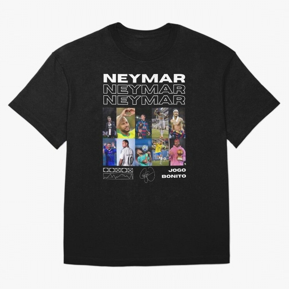 Neymar Jr. Collage Classic T-Shirt Cheer through Every Moment of Global Football Passion for FIFA World Cup 2026, Celebrating Neymar, Haaland and Cristiano Ronaldo, England and Germany, Global Supporter Spirit, Legendary Goals, National Colors and