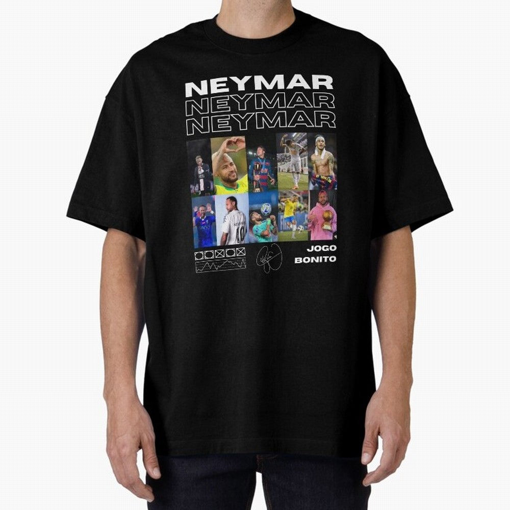 Neymar Jr. Collage Classic T-Shirt Cheer through Every Moment of Global Football Passion for FIFA World Cup 2026, Celebrating Neymar, Haaland and Cristiano Ronaldo, England and Germany, Global Supporter Spirit, Legendary Goals, National Colors and