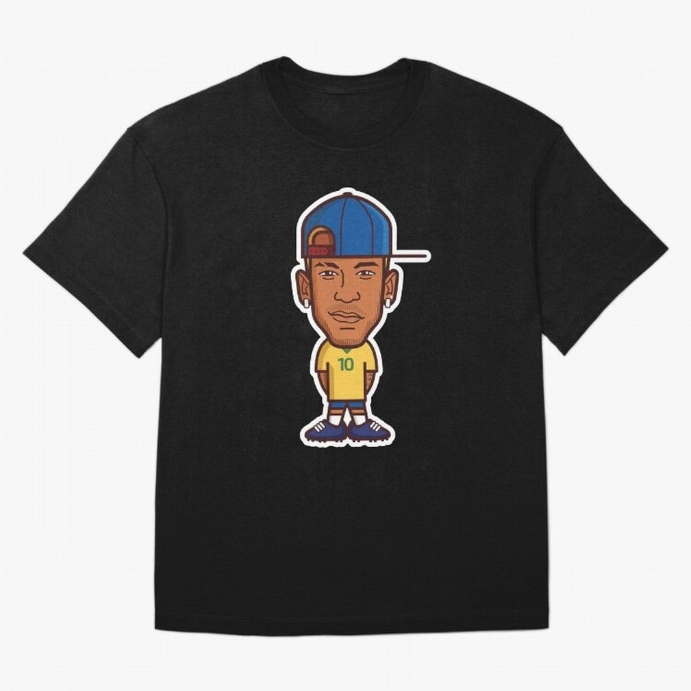 JR Oversized T-Shirt Turn Up for FIFA World Cup 2026 Spirit, Celebrating Brazil, Portugal and Argentina, Neymar, Goal Celebration Energy, Supporter Heritage, Football Icons and Worldwide Tournament Joy; Made for Collectors Who Enjoy Iconic Players,