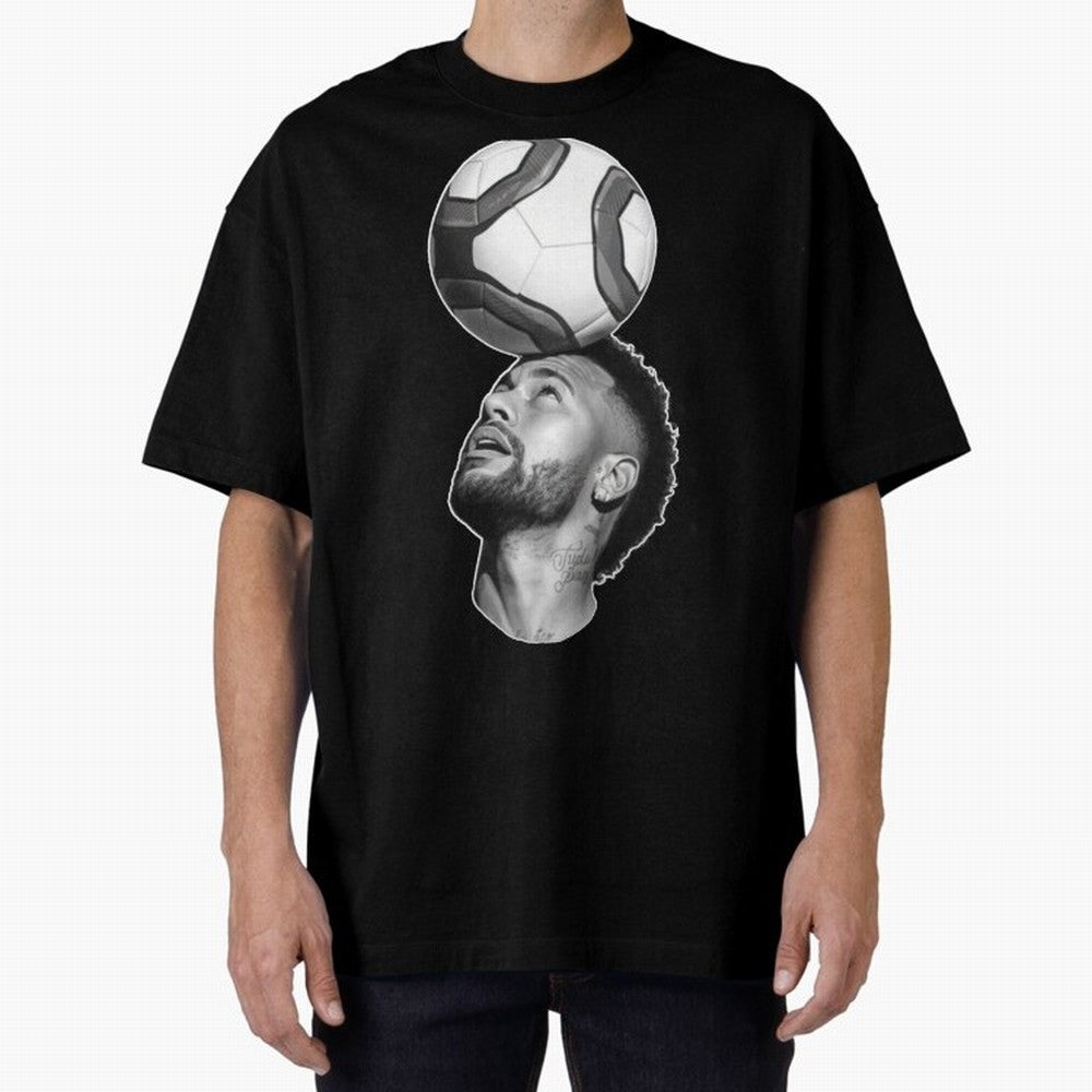Neymar Jr. ¨C The Art of Balance Oversized T-Shirt Bring a Champion Mindset to Global Football Passion for FIFA World Cup 2026, Connected to Mbappe and Neymar, Brazil, Stadium Memories, Football Loyalty, International Chants and Championship