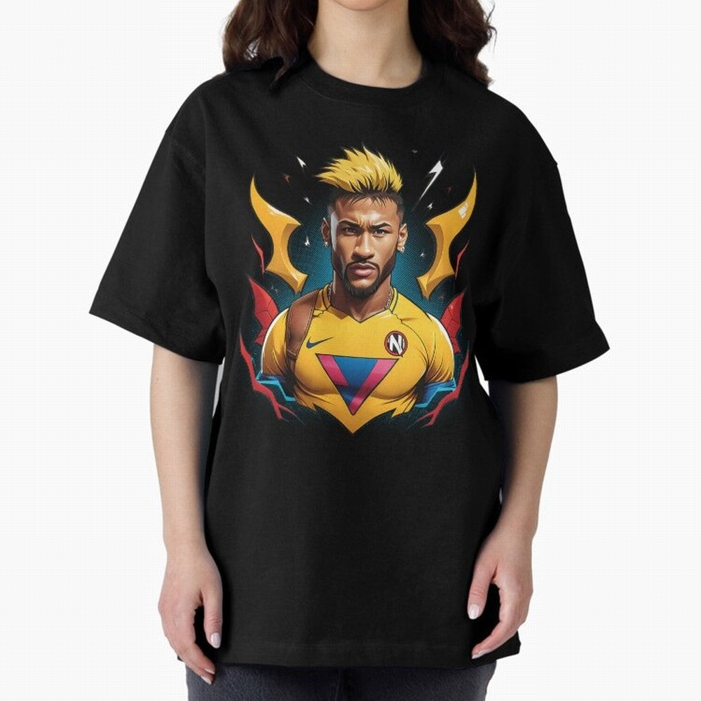 Neymar Jr illustration Classic T-Shirt Fuel FIFA World Cup 2026 for Fans of Mbappe and Neymar and Spain and Netherlands, Bringing Championship Spirit, Famous Goals, Roaring Crowds and International Football Unity; Perfect for Fans, Collectors,