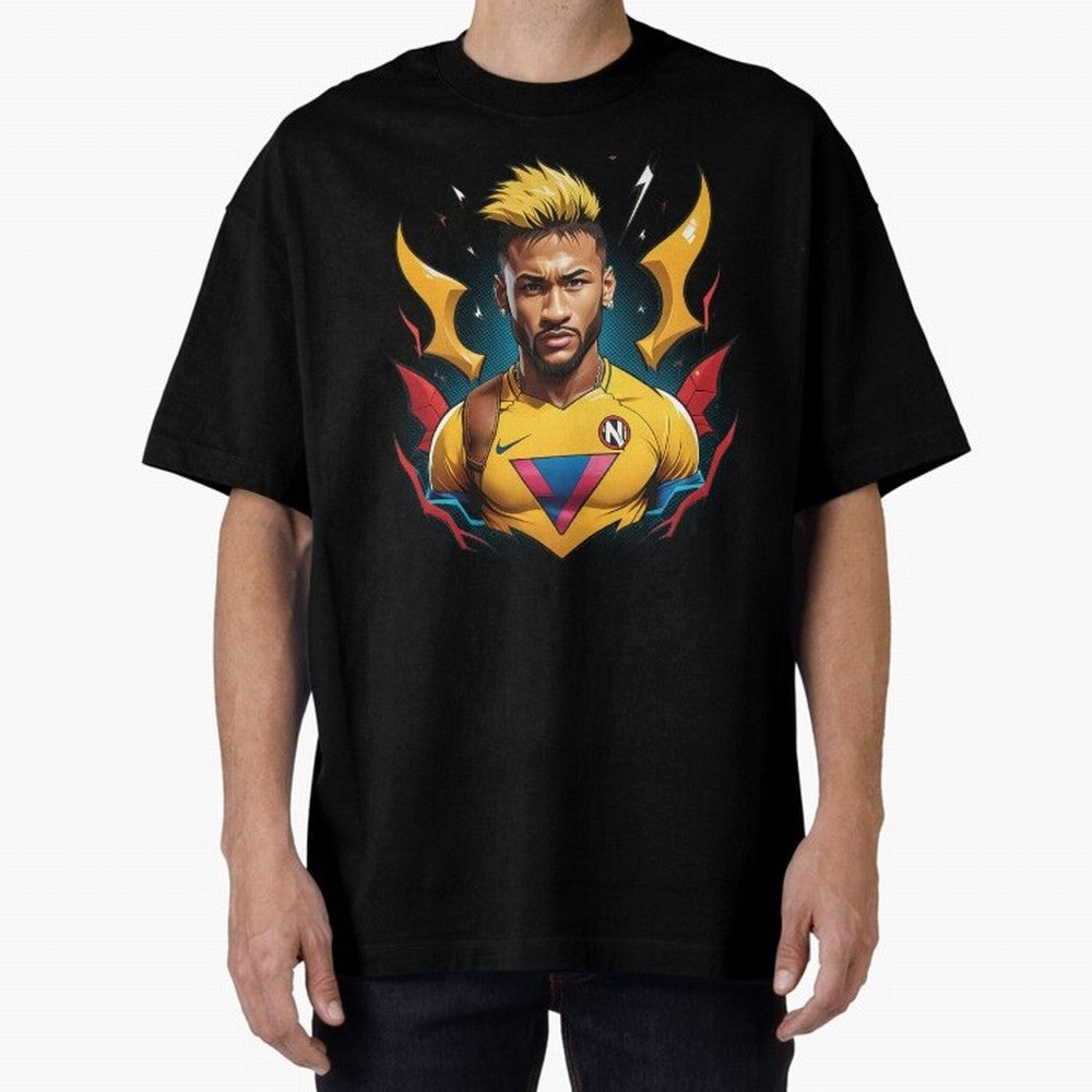 Neymar Jr illustration Classic T-Shirt Fuel FIFA World Cup 2026 for Fans of Mbappe and Neymar and Spain and Netherlands, Bringing Championship Spirit, Famous Goals, Roaring Crowds and International Football Unity; Perfect for Fans, Collectors,