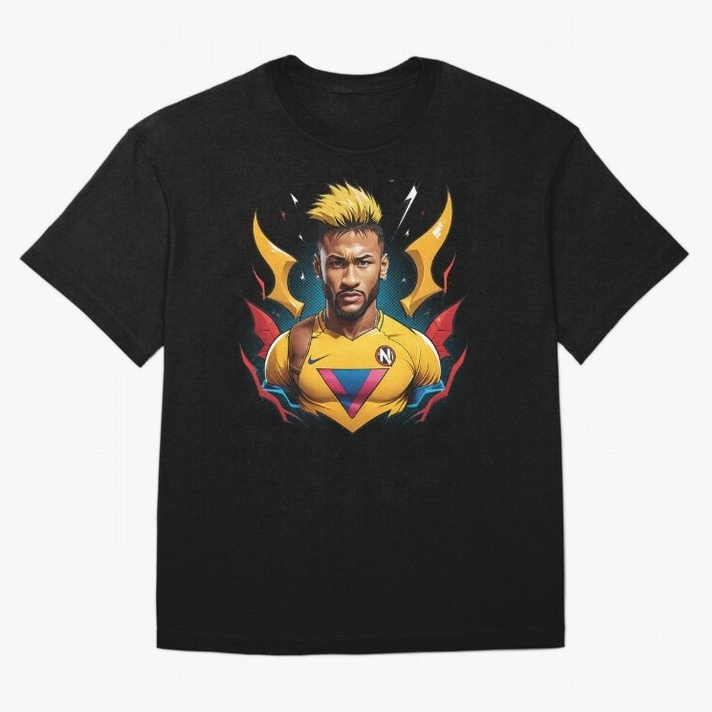 Neymar Jr illustration Classic T-Shirt Fuel FIFA World Cup 2026 for Fans of Mbappe and Neymar and Spain and Netherlands, Bringing Championship Spirit, Famous Goals, Roaring Crowds and International Football Unity; Perfect for Fans, Collectors,
