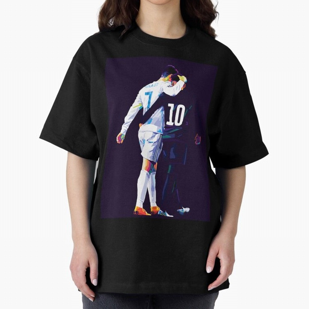 Neymar x Ronaldo Wpap Pop Art Classic T-Shirt Show Championship Spirit for Match Day Hype around FIFA World Cup 2026, Haaland and Mbappe, England, France and Netherlands, Classic Soccer Heritage, Championship Pressure, Fan Loyalty and International