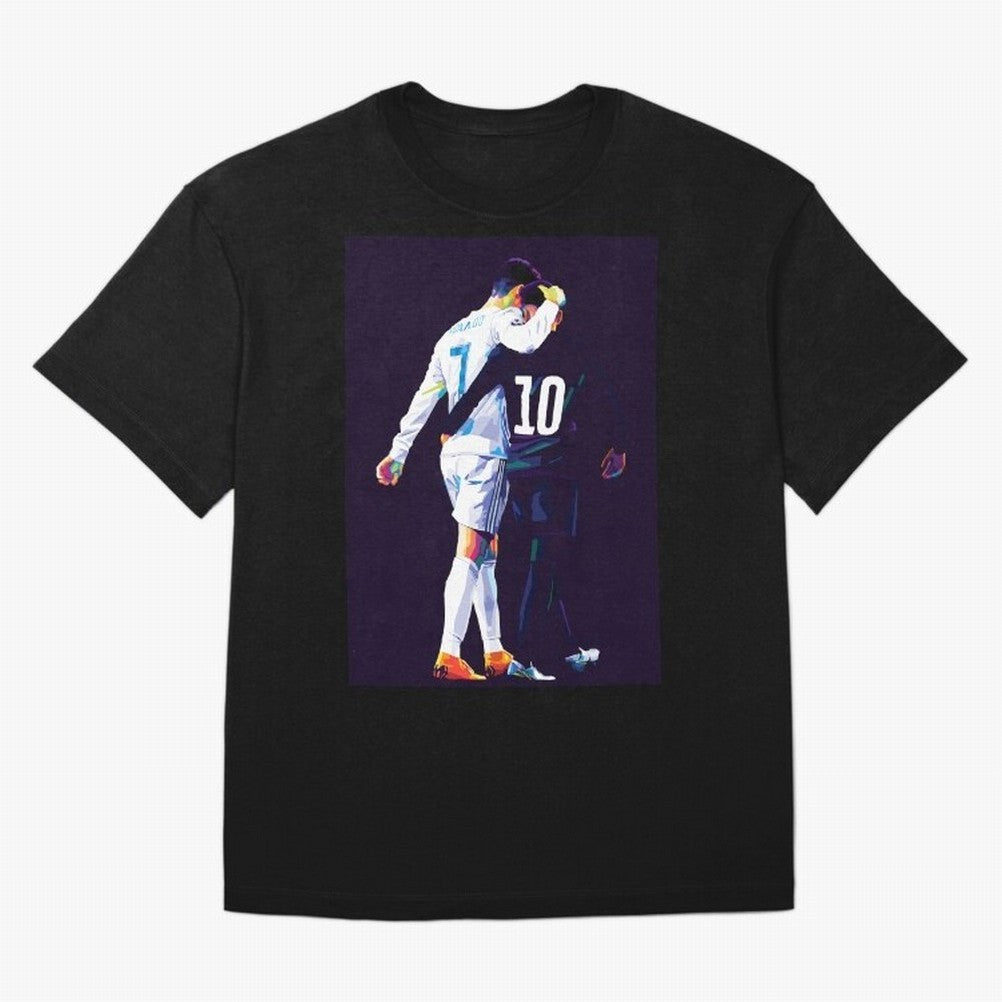 Neymar x Ronaldo Wpap Pop Art Classic T-Shirt Show Championship Spirit for Match Day Hype around FIFA World Cup 2026, Haaland and Mbappe, England, France and Netherlands, Classic Soccer Heritage, Championship Pressure, Fan Loyalty and International