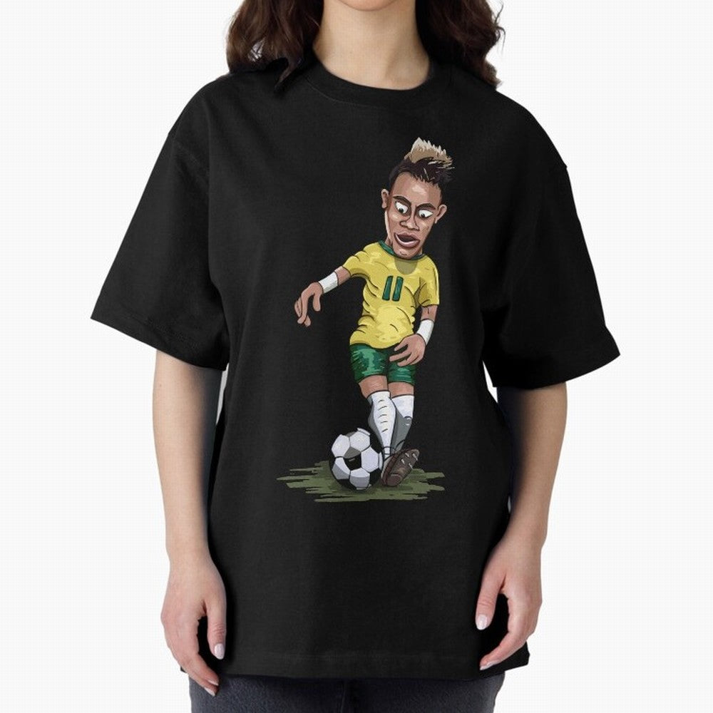 Mascot Cartoon Neymar Football Player Brazil Classic T-Shirt Celebrate the Next Chapter of the FIFA World Cup 2026 Journey through Messi, Neymar and Mbappe Highlights, Argentina and Brazil Pride, Tournament Hype, Historic Matchups, Family Viewing
