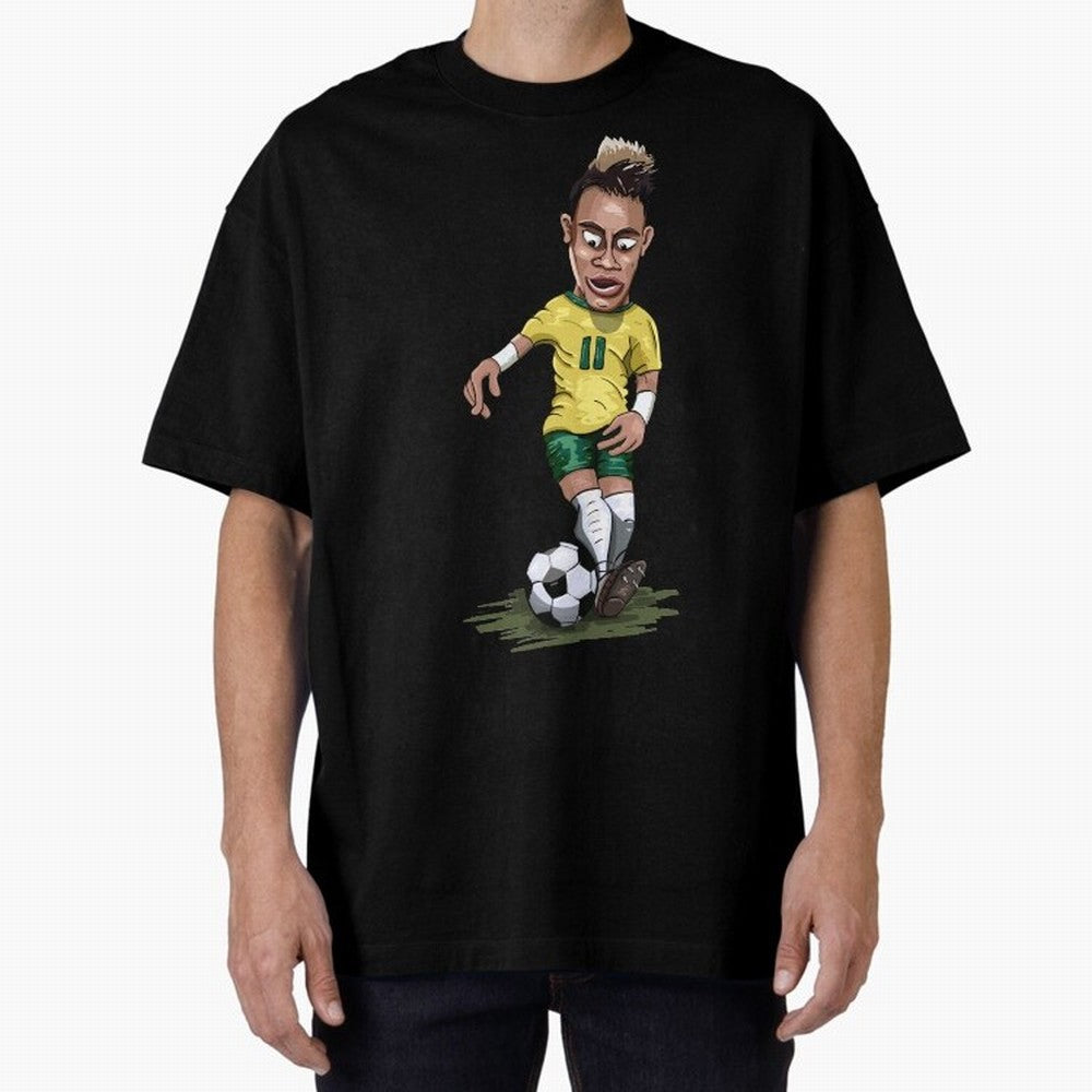 Mascot Cartoon Neymar Football Player Brazil Classic T-Shirt Celebrate the Next Chapter of the FIFA World Cup 2026 Journey through Messi, Neymar and Mbappe Highlights, Argentina and Brazil Pride, Tournament Hype, Historic Matchups, Family Viewing