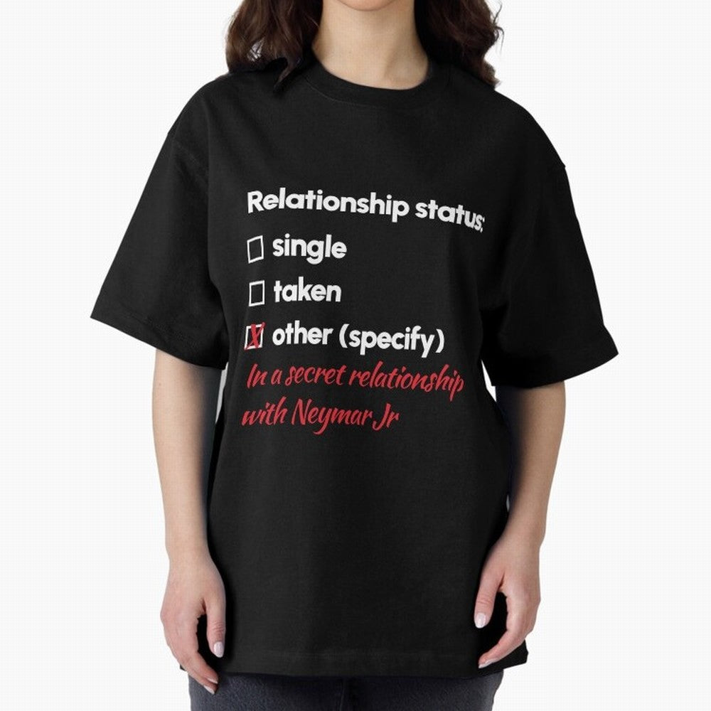 Neymar Jr - Relationship 2 Oversized T-Shirt Build FIFA World Cup 2026 Celebrating Mbappe and Neymar, Argentina and Brazil Energy, Classic Soccer Heritage, Championship Pressure, Fan Loyalty and International Pride; Ideal for Fans Who Follow Messi,