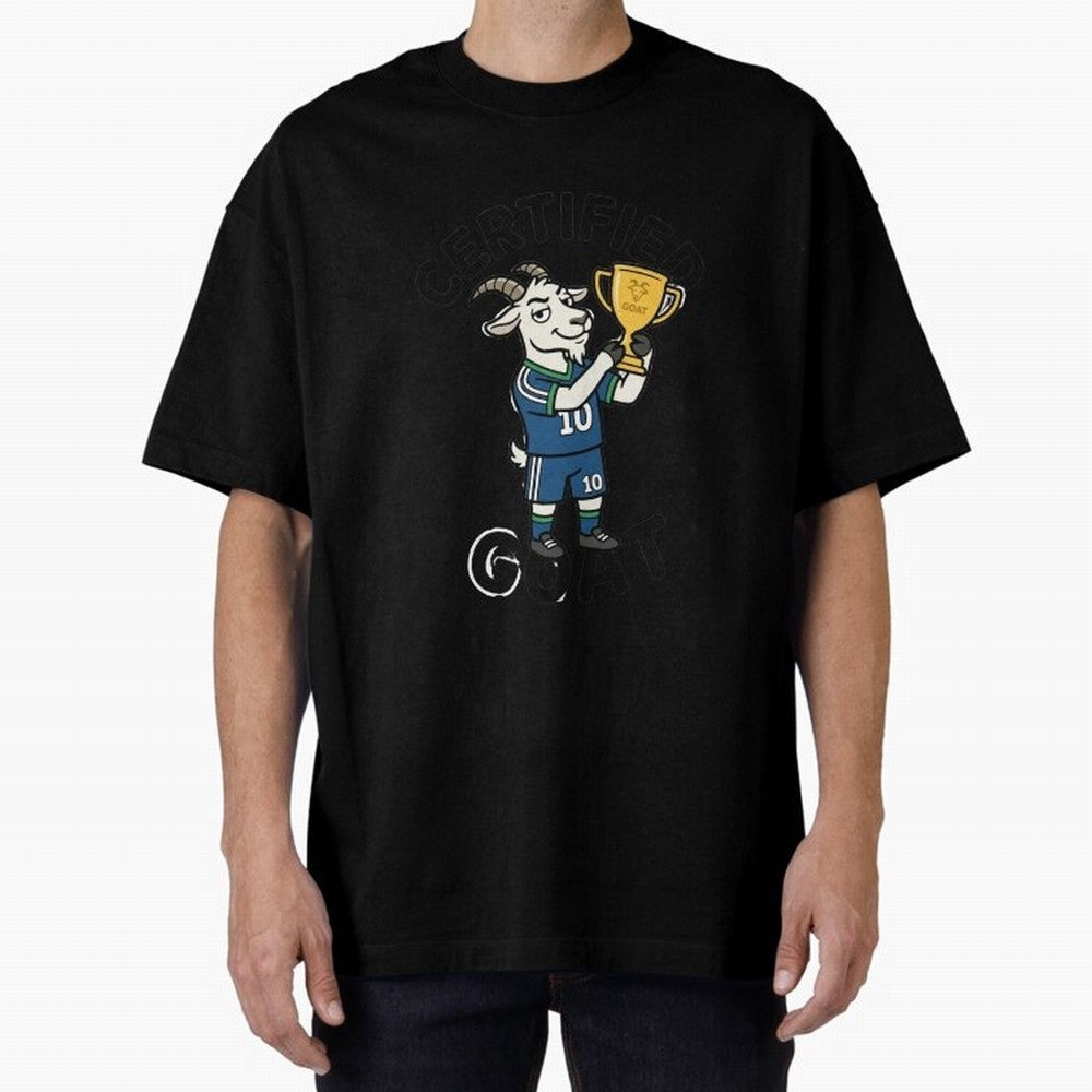 Certified G.O.A.T Classic T-Shirt Show Love for Legendary Goals in Match Day Hype around FIFA World Cup 2026 USA Canada Mexico, Messi, Argentina and Brazil, Classic Soccer Heritage, Championship Pressure, Fan Loyalty and International Pride; Made