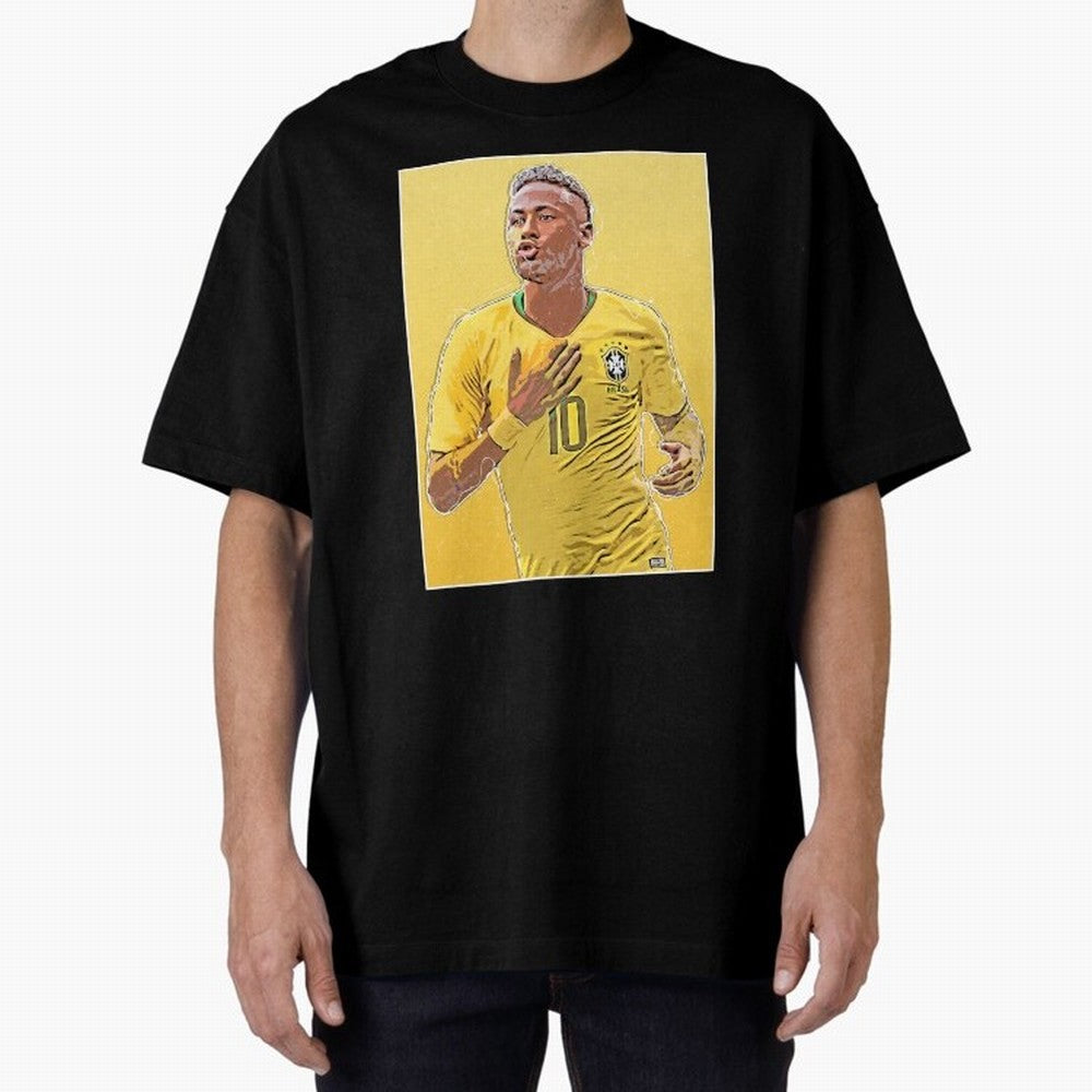 Neymar Oversized T-Shirt Support the Legends of FIFA World Cup 2026 with Messi, Neymar and Mbappe, Netherlands Energy, Stadium Chants, National Pride, Trophy Dreams and Unforgettable Football Memories; Made for Die Hard Supporters, Soccer Lovers,