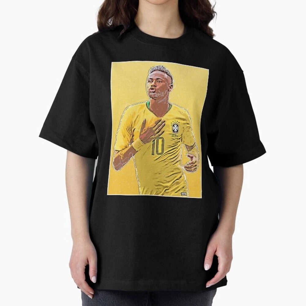 Neymar Oversized T-Shirt Support the Legends of FIFA World Cup 2026 with Messi, Neymar and Mbappe, Netherlands Energy, Stadium Chants, National Pride, Trophy Dreams and Unforgettable Football Memories; Made for Die Hard Supporters, Soccer Lovers,