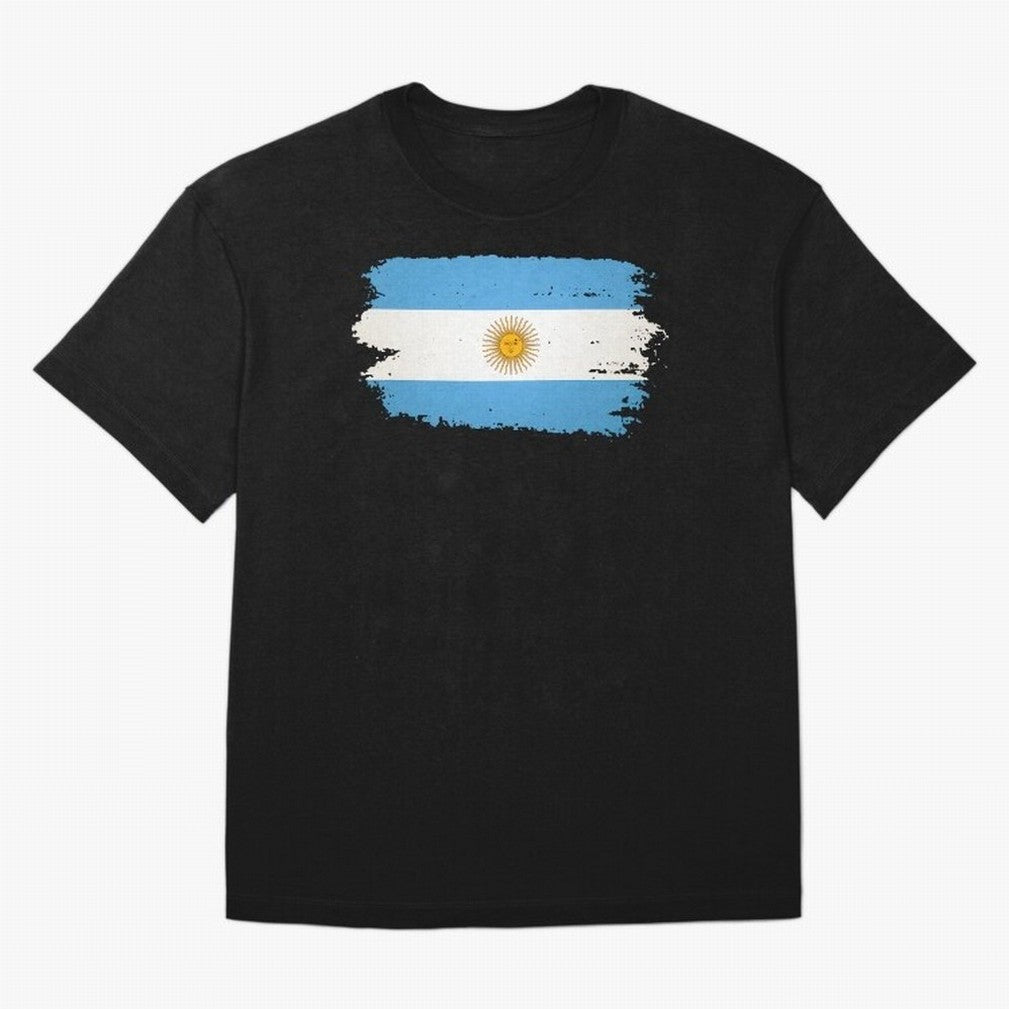 ARGENTINIAN FLAG PRINT Oversized T-Shirt Celebrate Unforgettable Nights in Global Football Passion for FIFA World Cup 2026 USA Canada Mexico, Driven by Neymar, Haaland and Cristiano Ronaldo, Argentina, France and Brazil, Football Festival